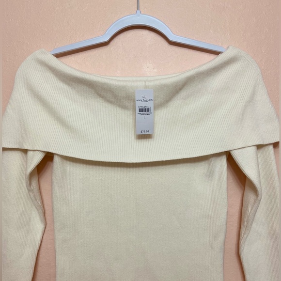 Ann Taylor Factory Off-The-Shoulder Sweater - Picture 2 of 4